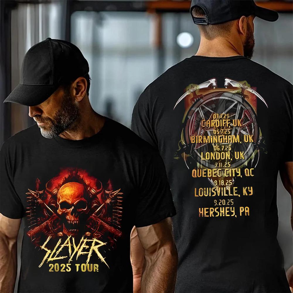 Slayer Celebration Tour 2025 T-Shirt, Gift For Fans Unisex T-Shirt S