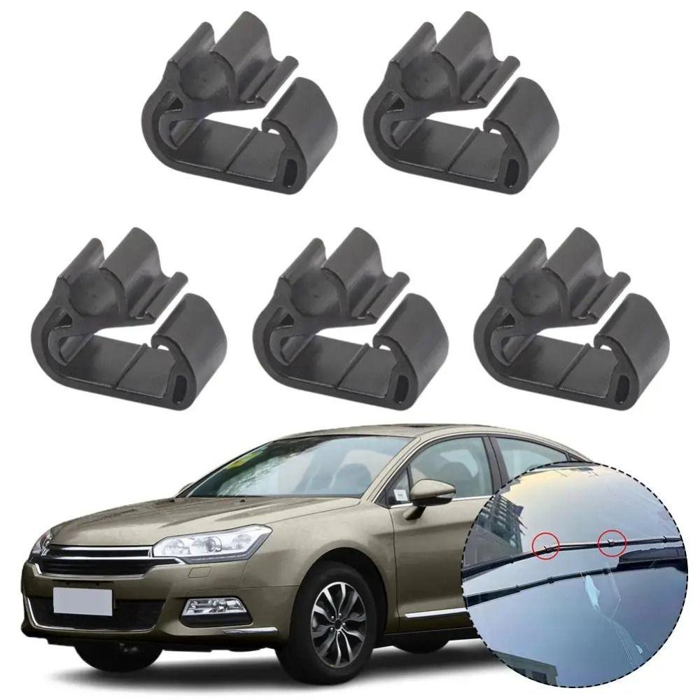 5pcs Universal Wiper Spray Hose Clip Durable Wiper Arm Buckle  Windshield Washer System