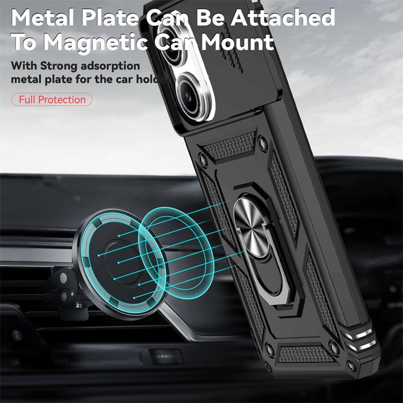 Armor Funda for Xiaomi Poco X8 Pro Max Case Slide Lens Protector Ring Stand Back Cover for Pocco Poko Little Poco X8 X7 Pro Capa