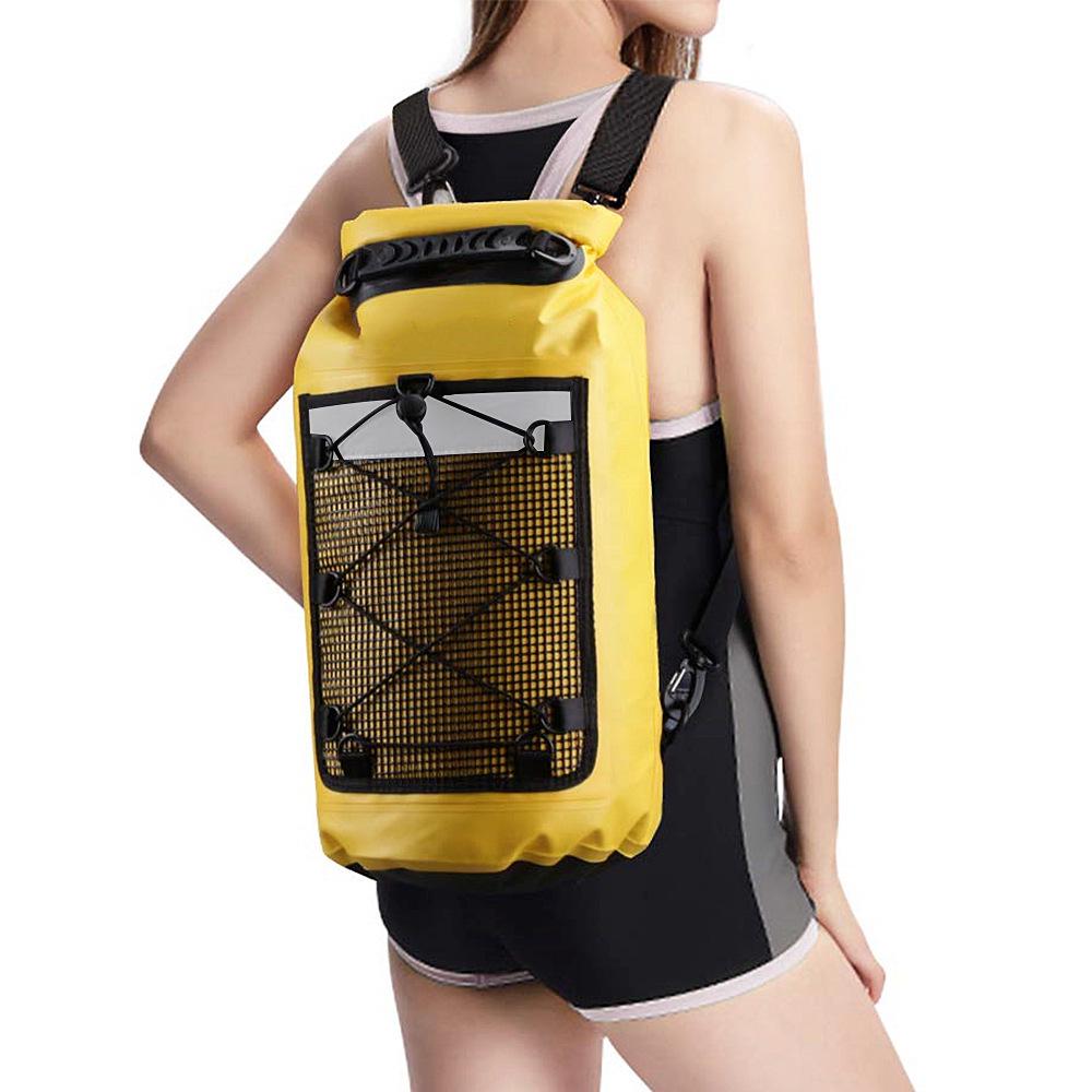Waterproof Outdoor Travel Mesh Bag with Wet/Dry Separation - Ideal for Beach & Drifting Adventures.