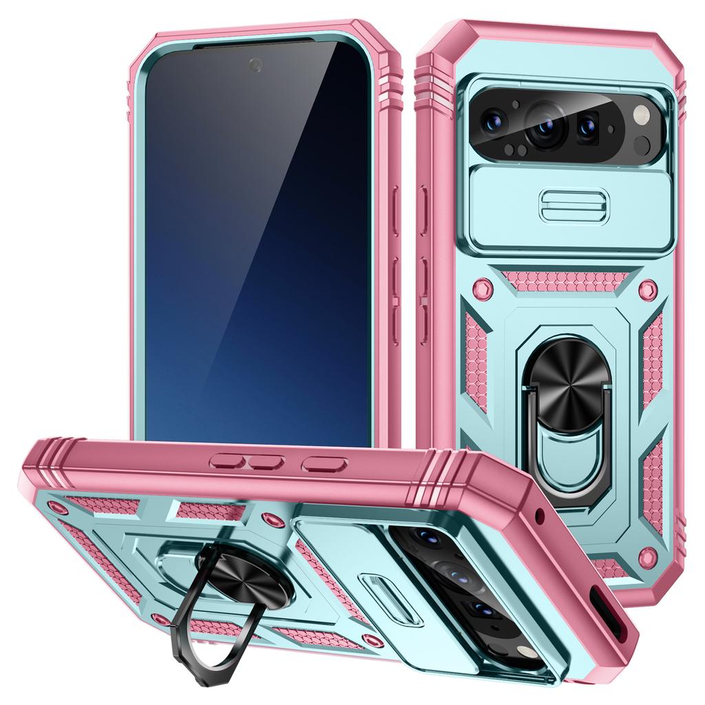 For Google Pixel 9/Pixel 9 Pro Case Camshield Rotary Kickstand TPU+PC Phone Cover
