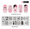 Nail Art Printing Small Long Steel Plate Valentine's Day Love DIY Painted Printing Stainless Steel Nail Printing Plate