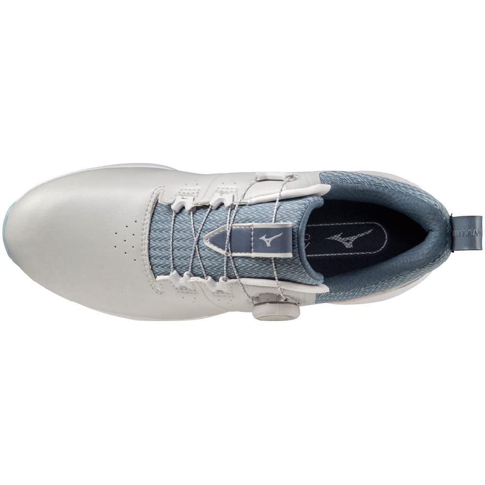 Genem WG BOA Waterproof Golf Shoes Cm 4E [Mizuno] Men's Gray/Navy 26.5