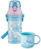 Skater-Wasserflasche aus Kunststoff, 480 ml, antibakteriell, Cinnamoroll-Glitzer, Shop Sanrio Girls, hergestellt in Japan, für Kinder, PSB5SANAG-A