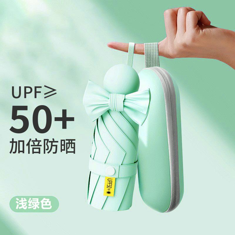 50% off parasol vinyl umbrella sunscreen UV protection sun umbrella small pocket capsule umbrella