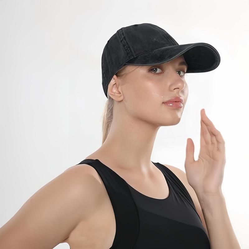 Men Women Washed Distressed Twill Cotton Baseball Cap Vintage Adjustable Dad Hat Fashionable Baseball Cap
