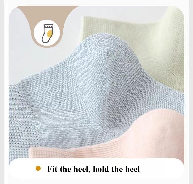 5 Pairs of Socks Women's Summer Thin Comfortable Short Socks Four Seasons Pure Cotton Short Shallow Socks Women's Cotton Socks Medium Short Socks
