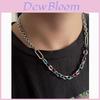Geometric Stainless Steel Chain Necklace And Bracelet For Men And Women