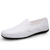 Fashion Men's Casual Leather Shoes Four Seasons Plus Size 47 Soft Sole Comfort Outdoor Fashion Youth Business Leather Shoes Driving Shoe
