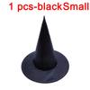 1/2 pezzi Cappello da Strega di Halloween Unisex Cappelli Neri per Adulti Bambini Fornitura per Feste di Halloween Accessorio Costume Cosplay Cappelli da Mago