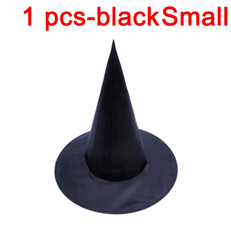 1/2 pezzi Cappello da Strega di Halloween Unisex Cappelli Neri per Adulti Bambini Fornitura per Feste di Halloween Accessorio Costume Cosplay Cappelli da Mago