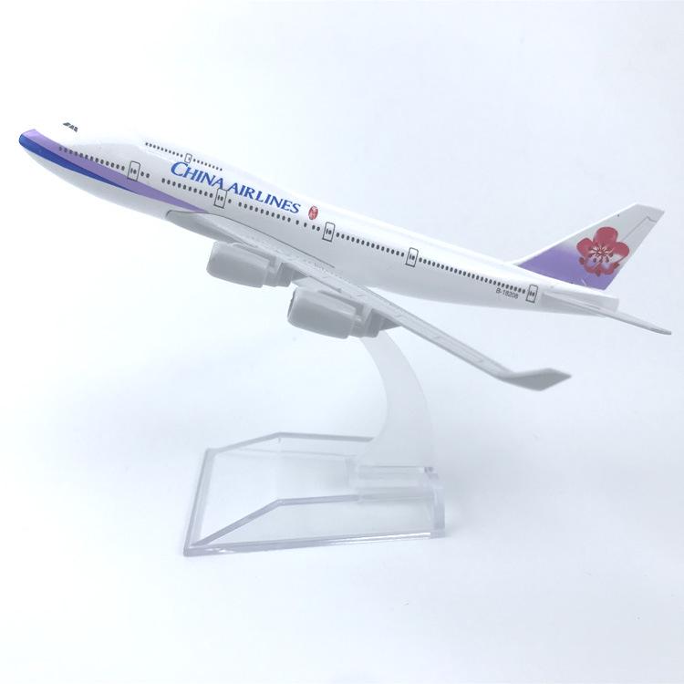 Simulation B747 CHINA Airlines 1:400 Maßstab Flugzeugmodell 16cm Legierung Metall Flugzeug Flugzeug Schreibtischdekoration Ornament Ausstellung