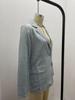 2024 Autumn Women's Long-Sleeve Solid Color Single-Breasted Suit Jacket with a Loose Fit and Suit Collar.