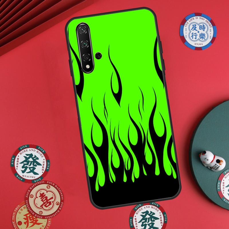 Blue Red Flame Fire For Huawei Nova 12s 7i 8i 11i 12i Y73 Y70 Y90 Y60 Y72 Y61 Y91 9 10 SE P30 Pro P40 Lite Case