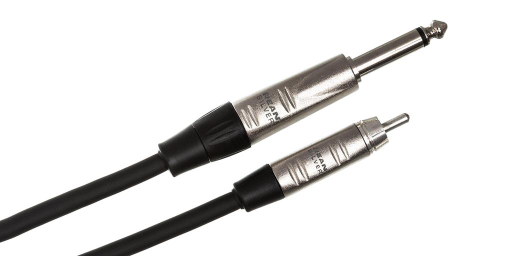 Hosa Mono Phone Plug to RCA Audio Cable HPR-005 1.5m