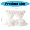 62KD 1:12 Dollhouses Miniature Lace Window Curtain Home Door Curtains Bedroom Furniture Decoration Toy Scene Decoration