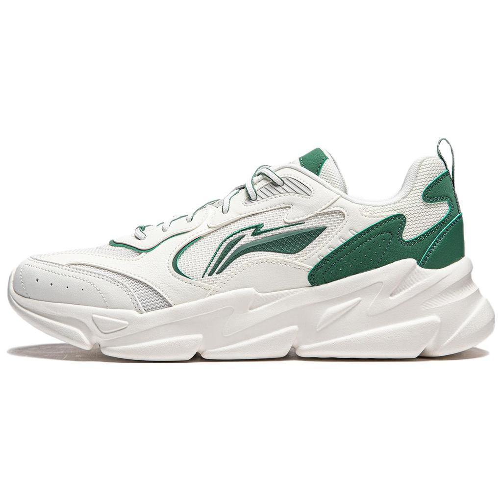 Li Ning Yunhai Versatile Retro Dad Shoes Thick Sole Height Increasing Shock Absorption Non-Slip Wear-Resistant Support Casual Shoes AGCT427-1