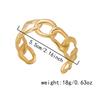 Edelstahl Unregelmäßig Texturiert Hohl Kette Geformt Manschettenarmbänder Für Frauen Männer Einfach Punk Geometrisch Verdreht Armreif Schmuck