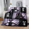 1pc Kpop Demon Hunters Rumi Mira and Zoey print blanket soft bedding sofa bedroom home decor fan goods q117