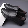 Leather Special Men's Business Gloves Leather Shoes Non-slip and breathable soft-soled leather shoes Medium shoes