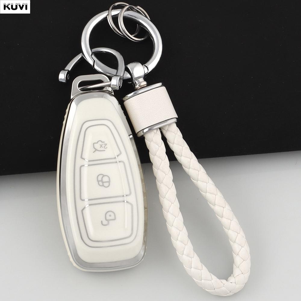 Custodia Protettiva Intelligente in TPU per Portachiavi Auto Adatta per Ford Focus 3 4 St Mondeo Mk3 Mk4 Fiesta Fusion Kuga Ecosport Protezione Portachiavi Auto