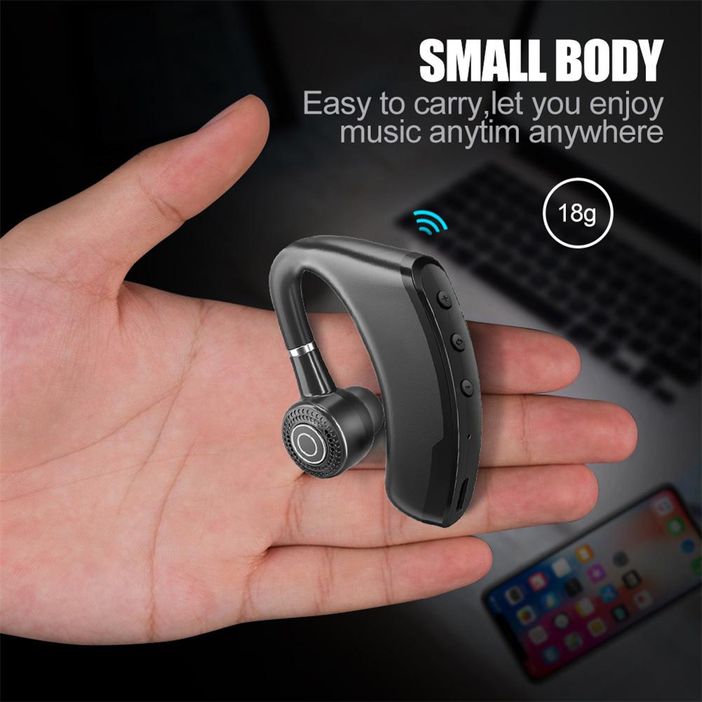 V9 Bluetooth-compatible Headset Wireless Hands-free Noise Control Stereo Music Earphone With Microphone