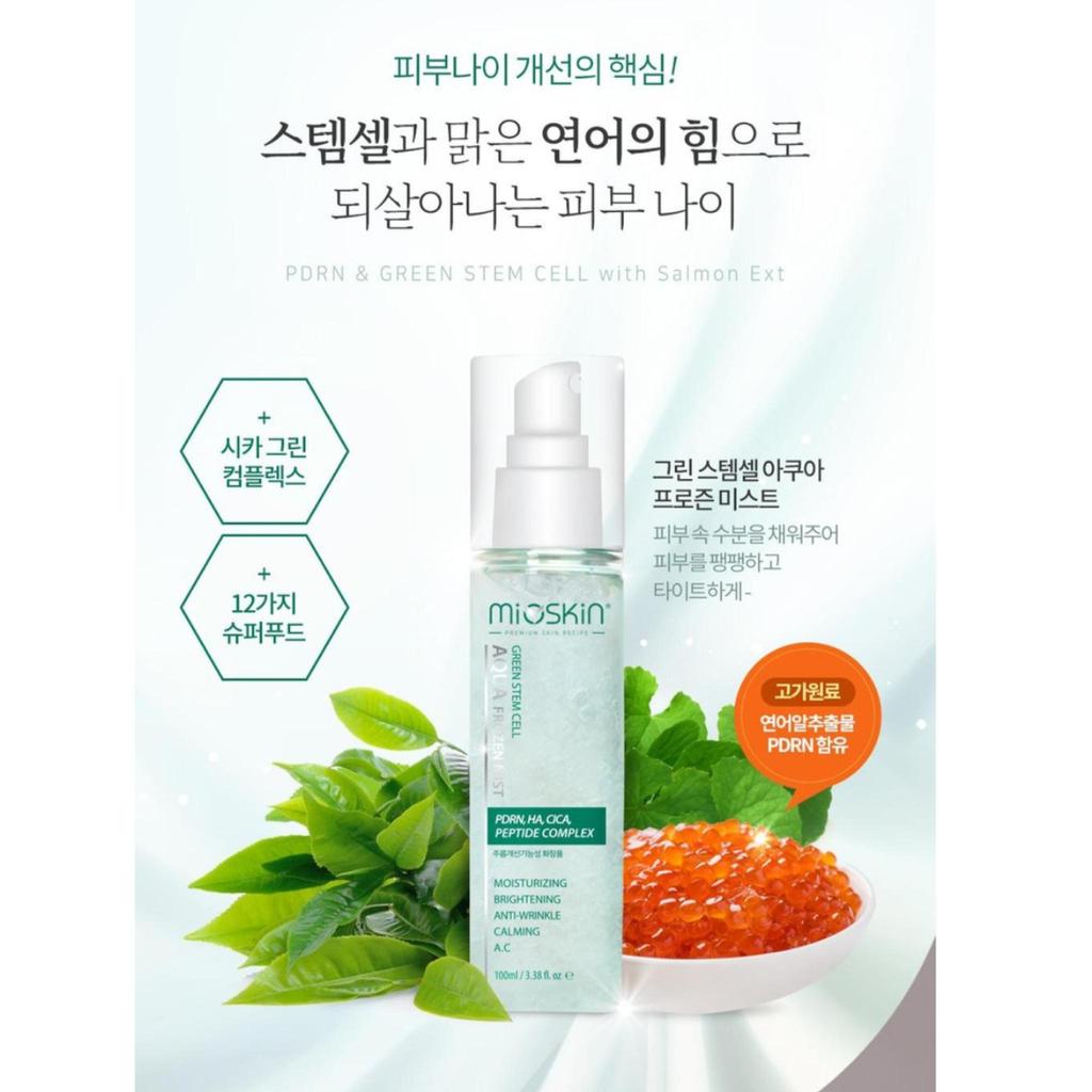 Mioskin PDRN HA CICA PEPTID COMPLEX Grüne Stammzellen AQUA Frozen Mist 100ml
