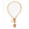 Ingemark Boho White Starfish Chain Necklace for Women Fashion Statement Elegant Conch Snail Pendant Choker Aesthetic Y2K Zircon