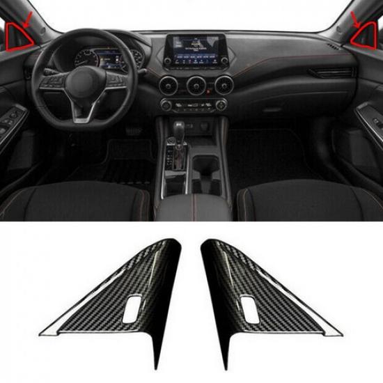 For Nissan Sentra Sylphy - Carbon Fiber Front Triangle A-Pillar Cover