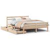 VidaXL Cadre de lit sans matelas 140x190 cm bois de pin massif 3301602