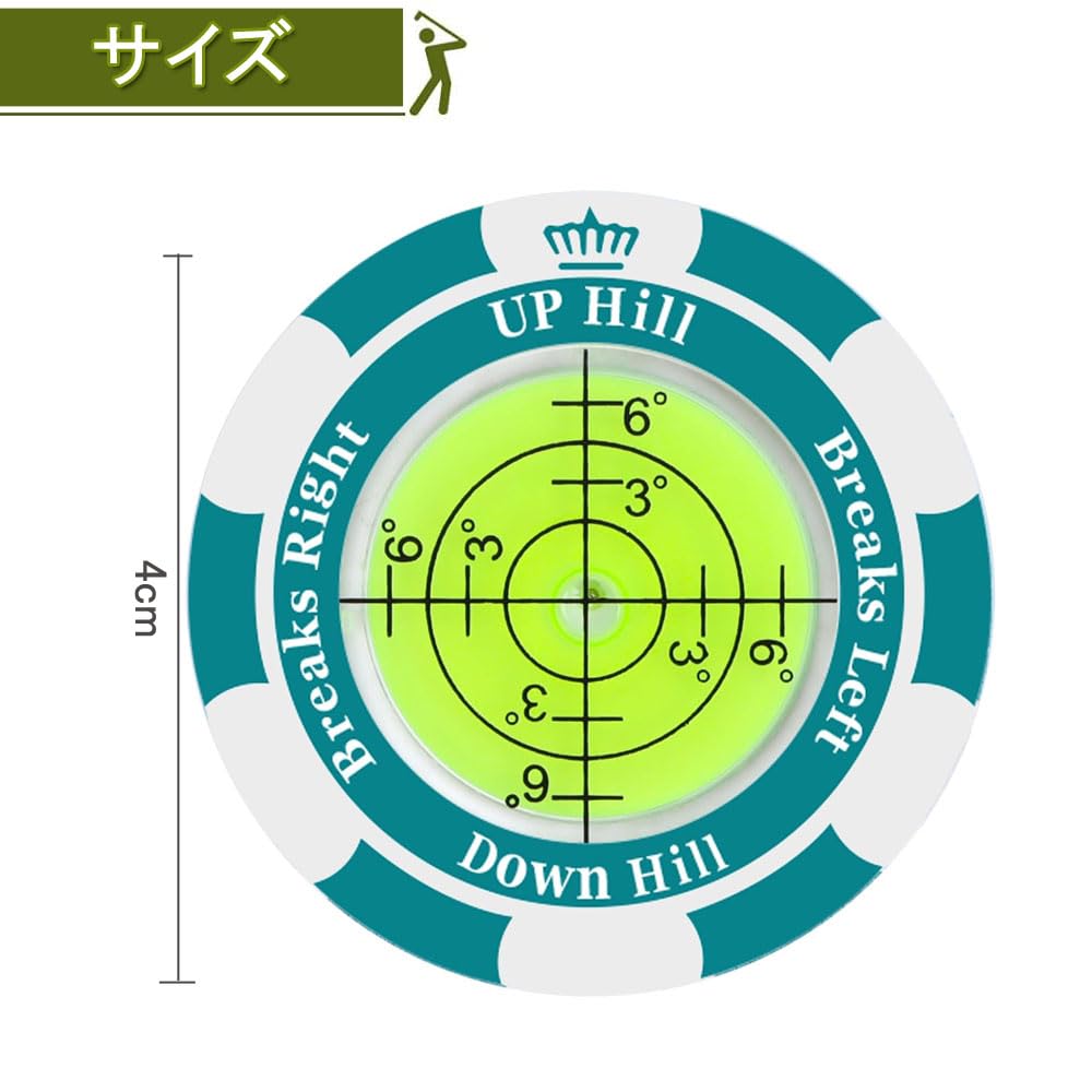 Golf Marker Magnet Putting Guide Round Bubble Level Level High