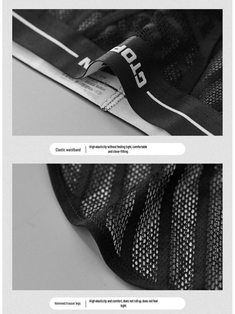 GTOPX Men's Low-Rise Mesh Ice Silk U-Convex Briefs