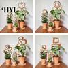 Easy Install Plant Stand Wood Bracket Leaf Shape Trellis Vine Healthy Growth Support Installation Multifunctional Holder