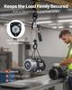 Manual Lever Chain Hoist, 1/2T 500KG Capacity Heavy Duty Come Along, 1.5M Lift G80 Alloy Steel Chain With Dual Pawl Mechanical Brake, 360° Rotating