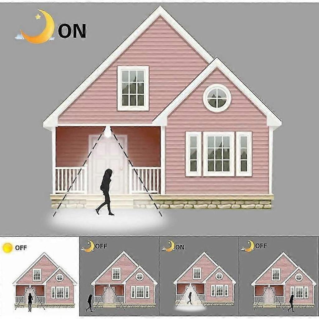 B22 Bayonet LED Motion Sensor Light Bulb, 12W, 1020lm, Cool White 6000 K, CIR 85, Waterproof IP42 Energy Saving, Non-dimmable, Motion Sensor Light Bul