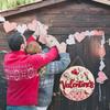 Happy Valentine's Day Welcome Door Sign Valentine's Day Hanging Sign Valentine Wreaths for Front Door Red Pink Love Hearts Door Hanger Indoor Outside