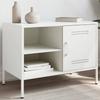 VidaXL TV Cabinet White 68x39x50.5 Cm Steel, TV Stand, TV Sideboard, Multimedia Cabinet, TV Bench, Hifi Cabinet 843004