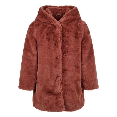 Urban Classics Girls Teddy Fleece Hooded Coat