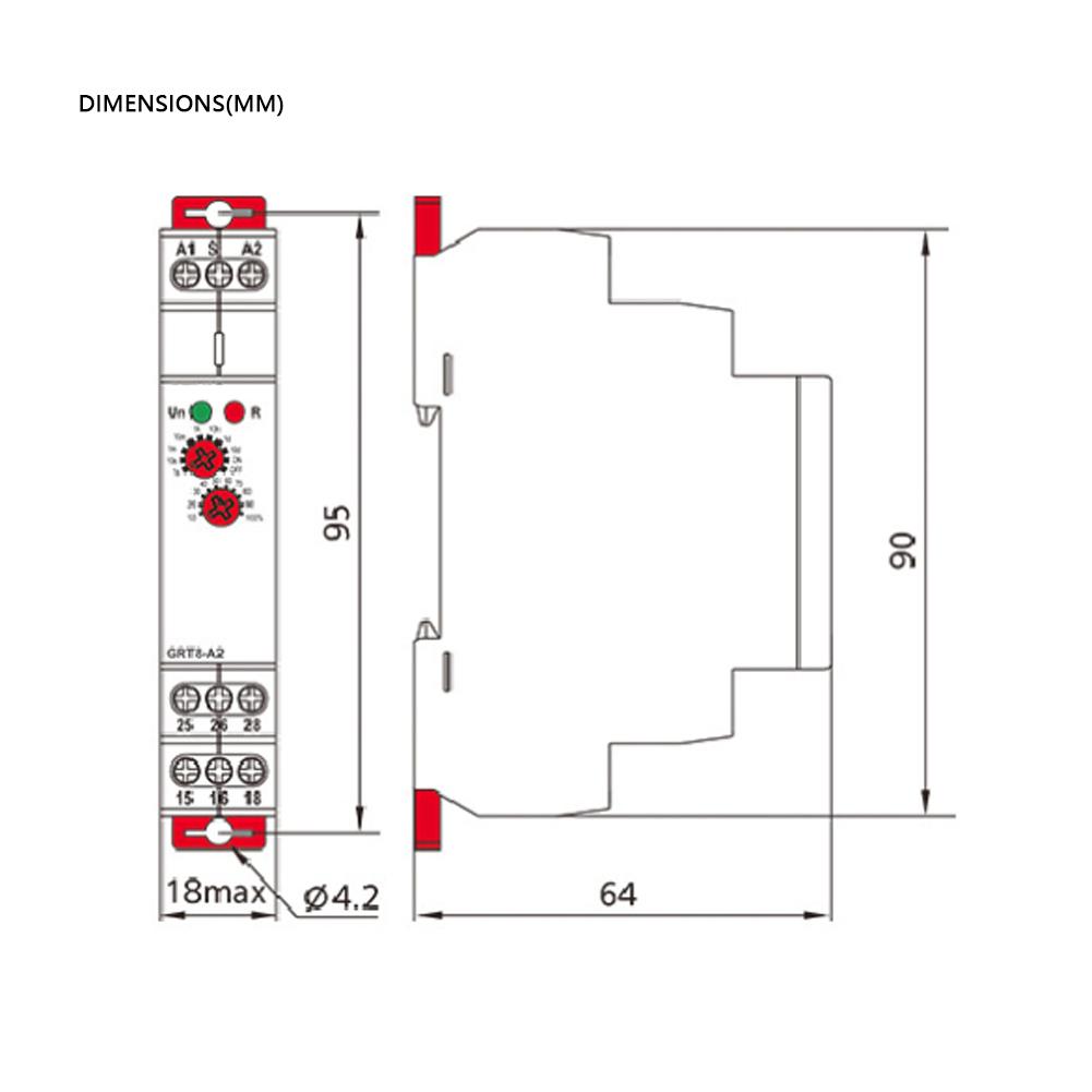 Купить Реле времени DEWIN GRT8-A1 Мини-реле времени задержки включения ...