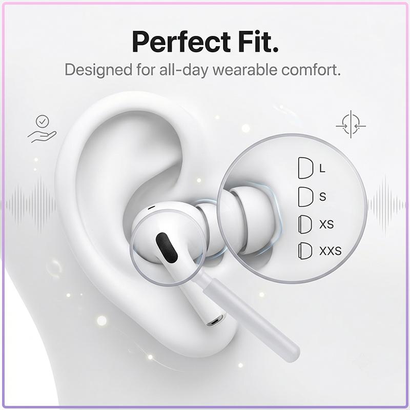 TWS AirPods Pro3 Kabellose Bluetooth-Ohrhörer Präzisionsaudio IPX4 Wasserdicht USB‑C-Laden In-Ear Touch-Steuerung Headset