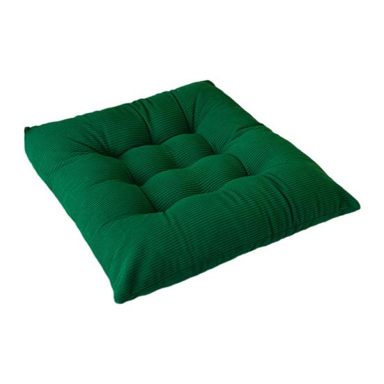 Thickened Floor Cushion Corduroy Chair with Ties, Soft Square Seat Pad, Non-Slip Comfortable Office Pad Warm for Reading Nook Floor, Winter