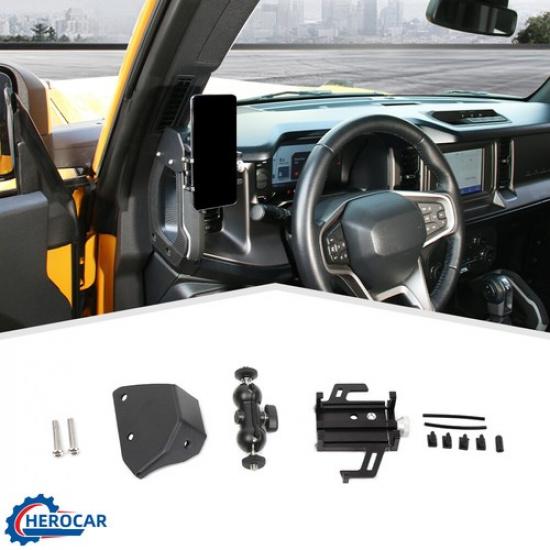 A Pillar Handle Cell phone Holder Mount for Ford Bronco 21+Left  Accessories