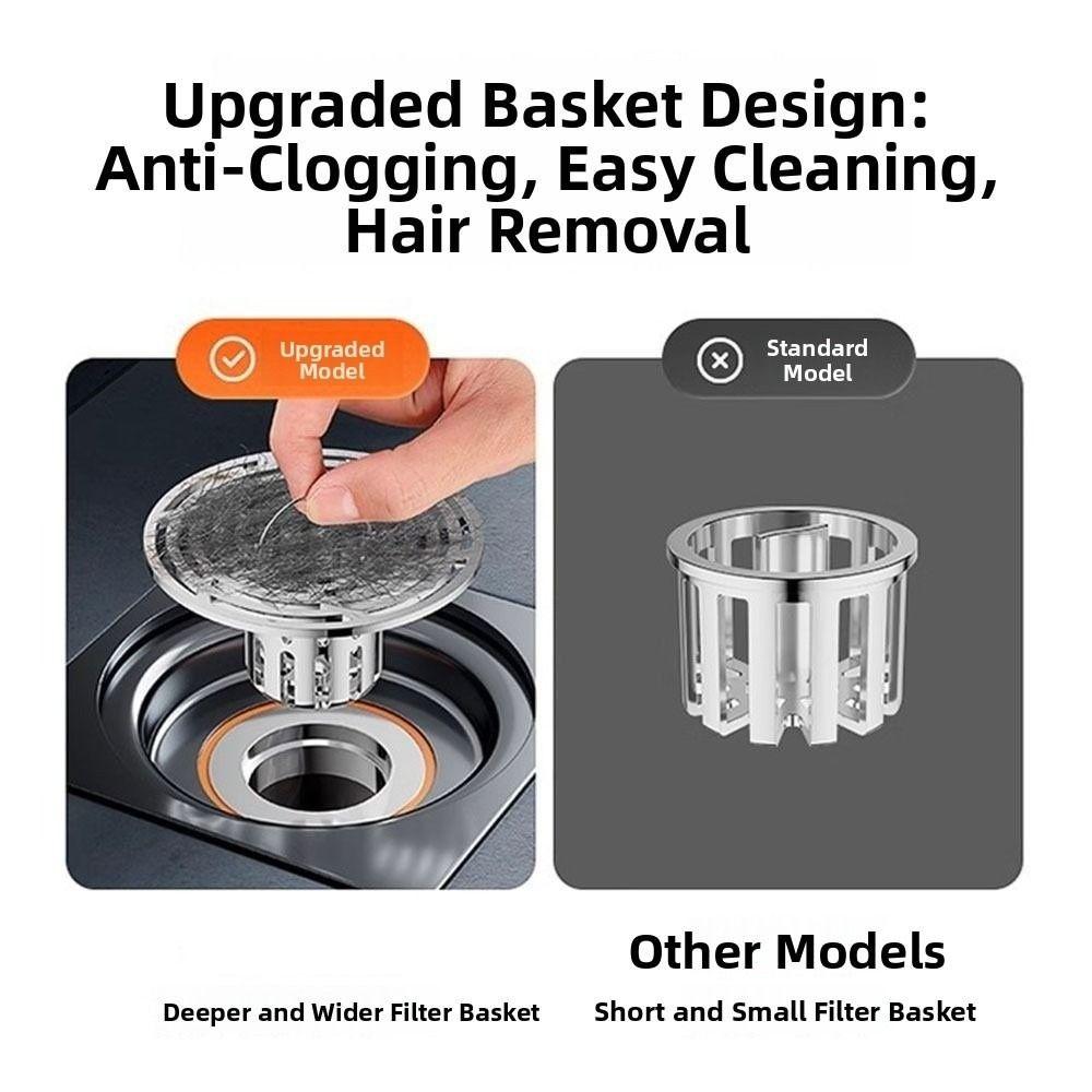 Odor and Insect Proof Sewer Shower Drain Anti-Clogging Drain Sink Strainer  Deodorant