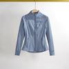 Yoga Clothing Jacket Women Slimming Running Training Sports Stand-up Collar Long-sleeved Fitness Clothing Body-slimming Pilates