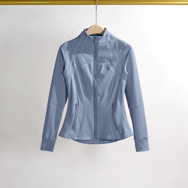 Yoga Clothing Jacket Women Slimming Running Training Sports Stand-up Collar Long-sleeved Fitness Clothing Body-slimming Pilates