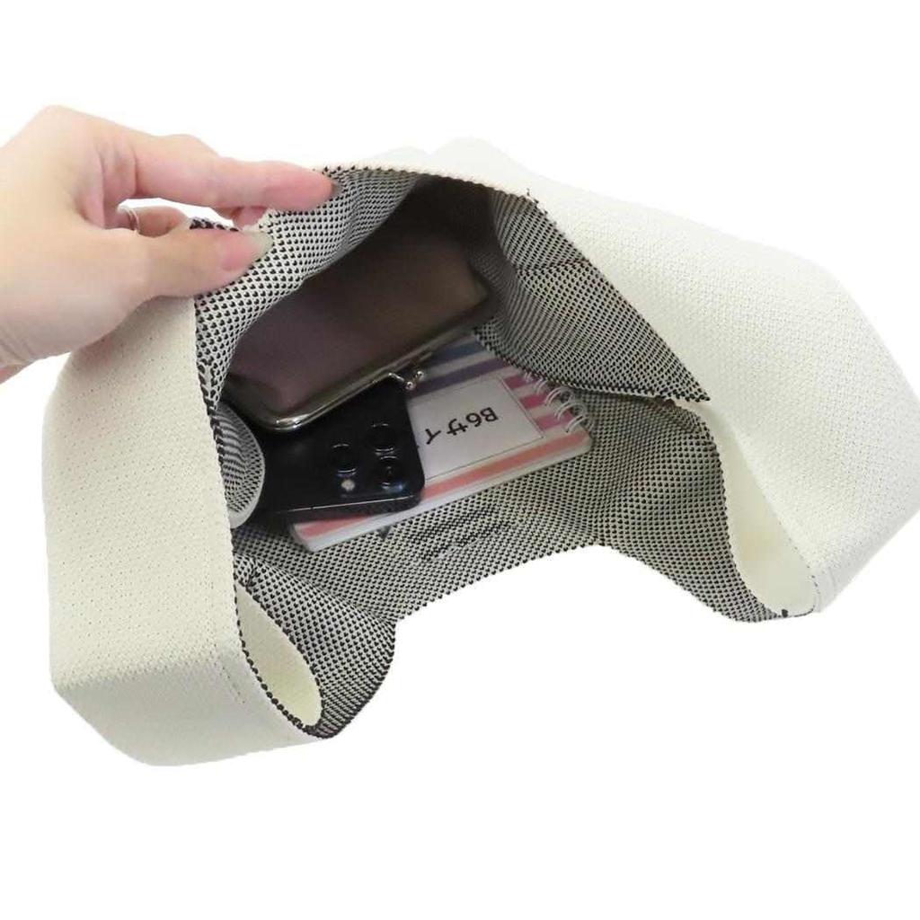 Marimo Craft Miffy Knit Tote W200 x H400 x D100mm Bag, Face, Ivory, (DBM-2640)