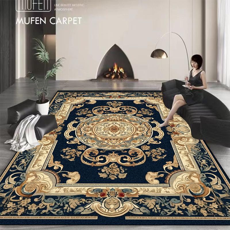 

Светлая роскошь Золотые ковры большой площади Гостиная Персия Декор Диван Журнальный столик Карпат Нескользящие Коврики для пола Спальня Гардеробная 160*230cm