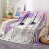 Coperta in Flanella con Stampa di Gatti Bianchi, Alta Qualità, Confortevole per Tutte le Stagioni, Decorazione per la Casa, Calore e Comfort, Perfetta per Regali di Natale