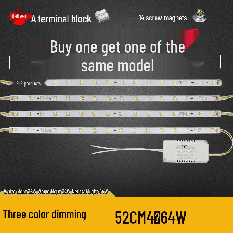 Dimmable LED Ceiling Light Panel: Dual/Triple Color Light Board & Bar