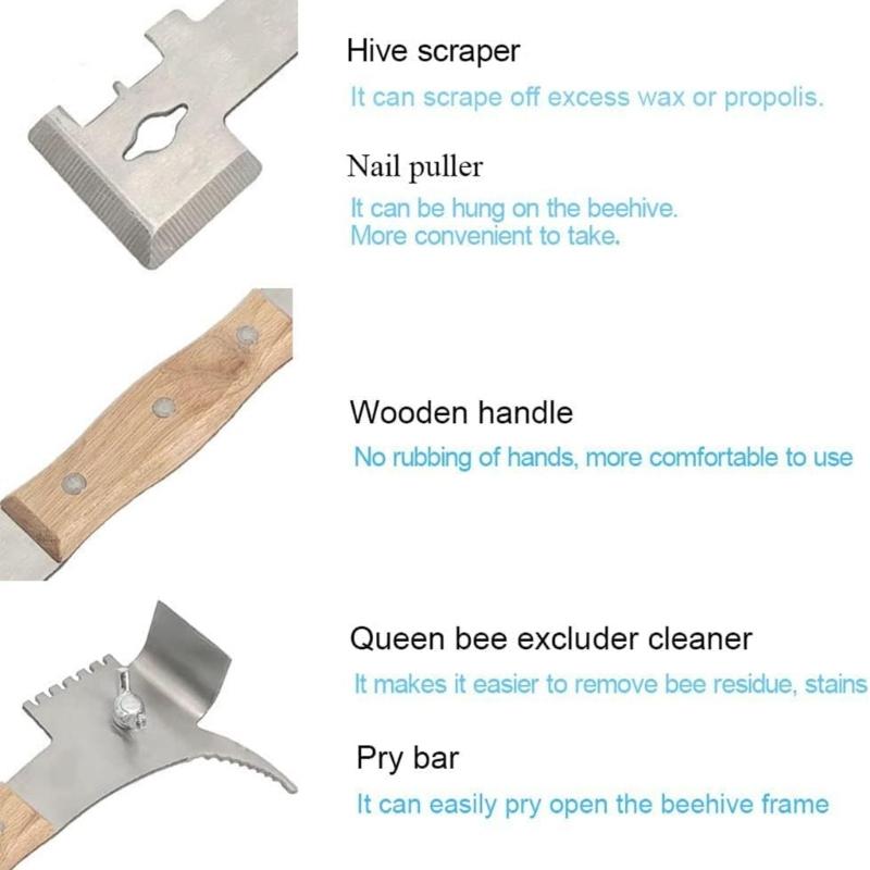 Apiary Maintenance Essential 7 In 1 Zinc Alloy Scraper Multipurpose Tool Top Sale